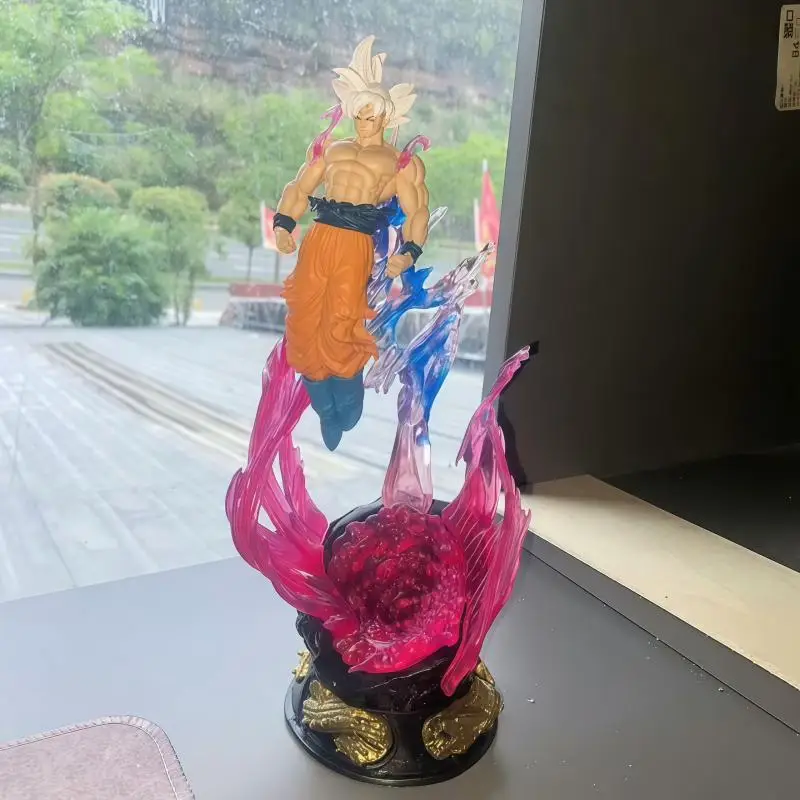 لعبة دراغون بول زد وو كونغ منصة مضيئة سايان نموذج زخرفة اليدوية أنيمي عمل الشكل تحصيل لعيد الميلاد هدية عيد الميلاد #5