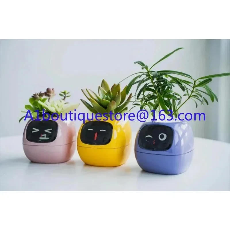 Smart Potted Desktop Green Plant Smart Cute Pet Interactive Flower Pot English