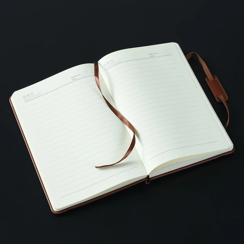 Notebook Design A5 Planner Book 128 sheets Thick Paper Memo Notepad Journal Soft Leather Cover with Elastic Band Student Diary