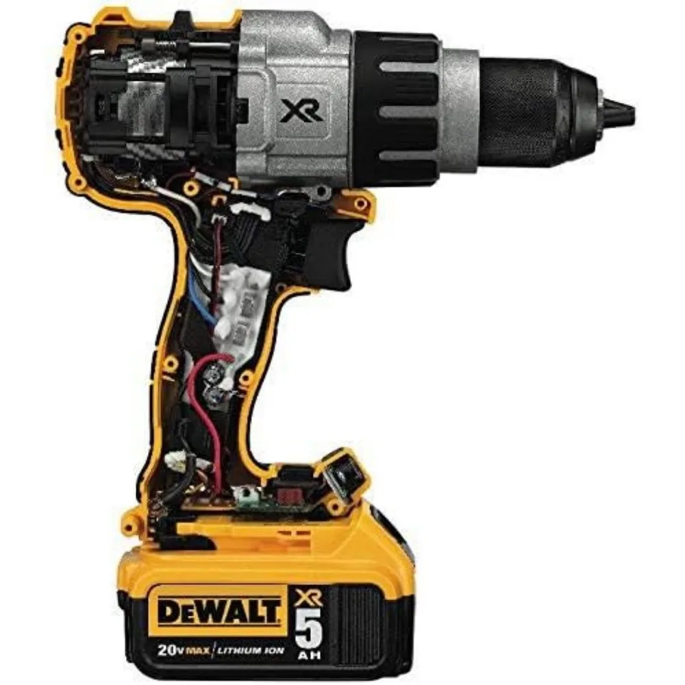 20V High-Performance Cordless Hammer Drill Kit with Brushless Motor and 3-Speed Settings