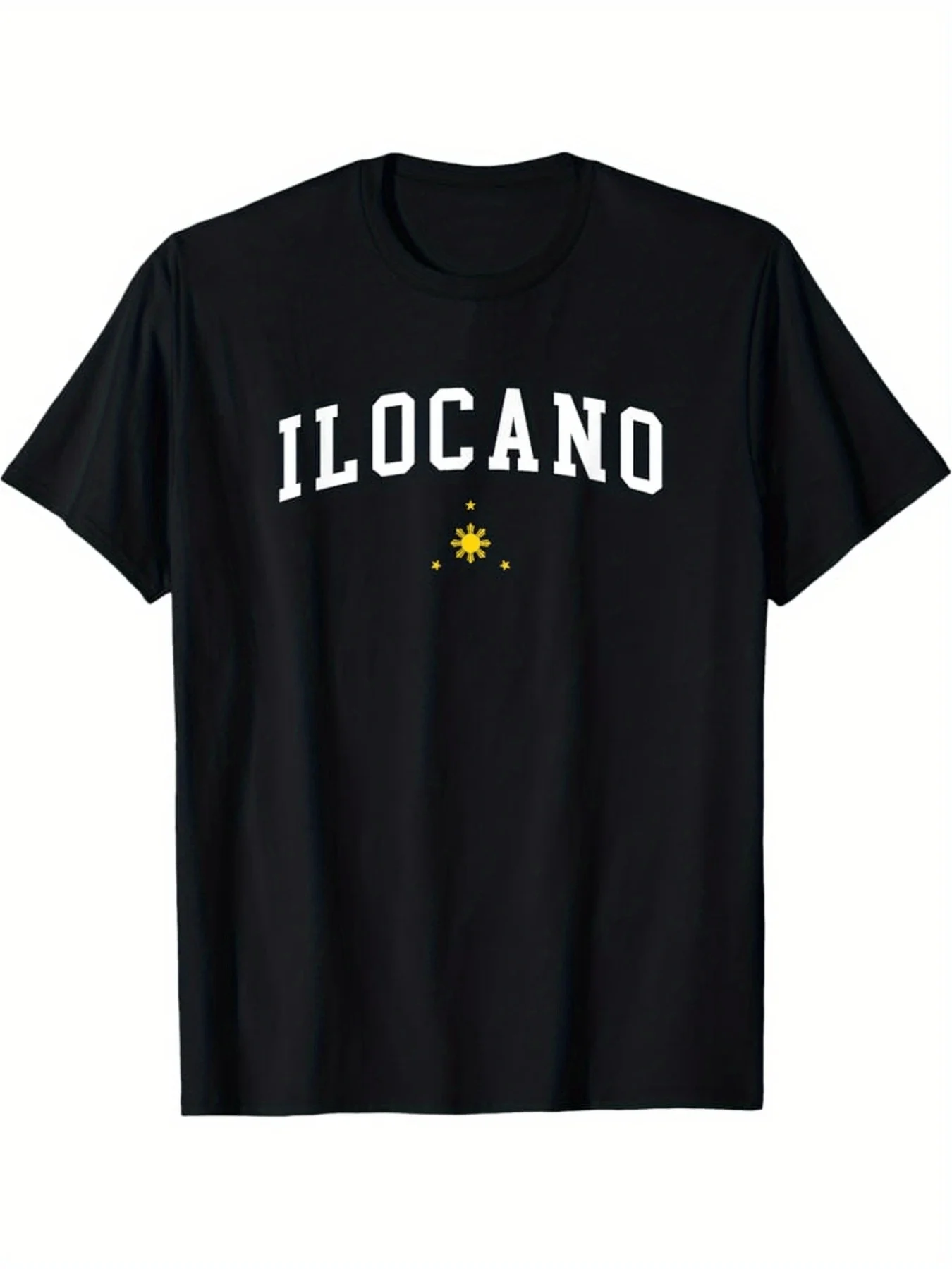 Men's & Women's Ilocano Filipino Pinoy Pride T-Shirt - Heavyweight 100% Retro Cultural Tee with Ilocano Script & Symbols, White Round Neck Shirt Suitable for Filipino Pride Events & Casual Attire