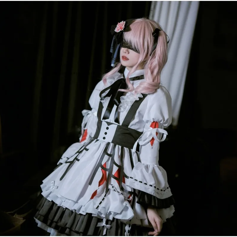 Anime Project Sekai Colorful Stage Akiyamaa Mizuki Cosplay Costume Lolita Clothing Accessories Full Set Party Stage Show Outfits