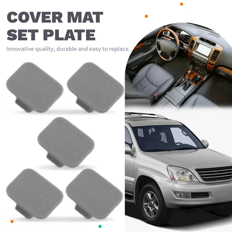 لاند كروزر برادو لكزس GX470 2002-2009 58649-60010-B0 5864960010A0 غطاء حصيرة السيارة حصيرة تثبيت لوحة 5 قطعة مجموعة A-[A04I]