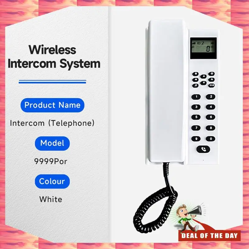 تسليم 24 ساعة بمقبس الاتحاد الأوروبي 2.4 جيجا هرتز اتصال داخلي لاسلكي للمنزل والمكتب لمسافات طويلة متعدد الغرف مكالمات واضحة هاتف أرضي لاسلكي #6