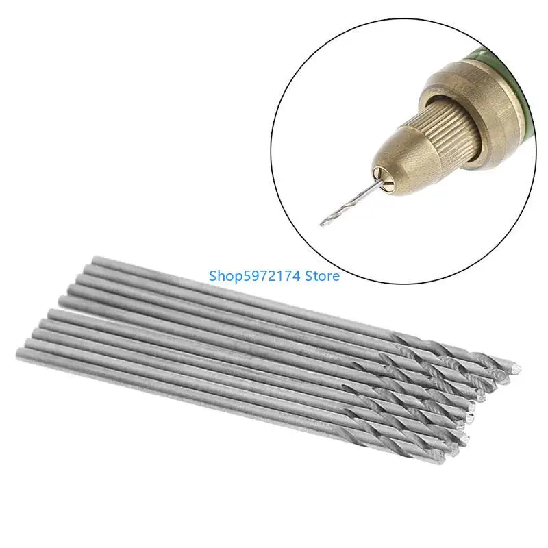 Y3NB 60 Pcs 0.5-1.0mm Micro HSS Steel Twist Drill Bit Set Tool Shank