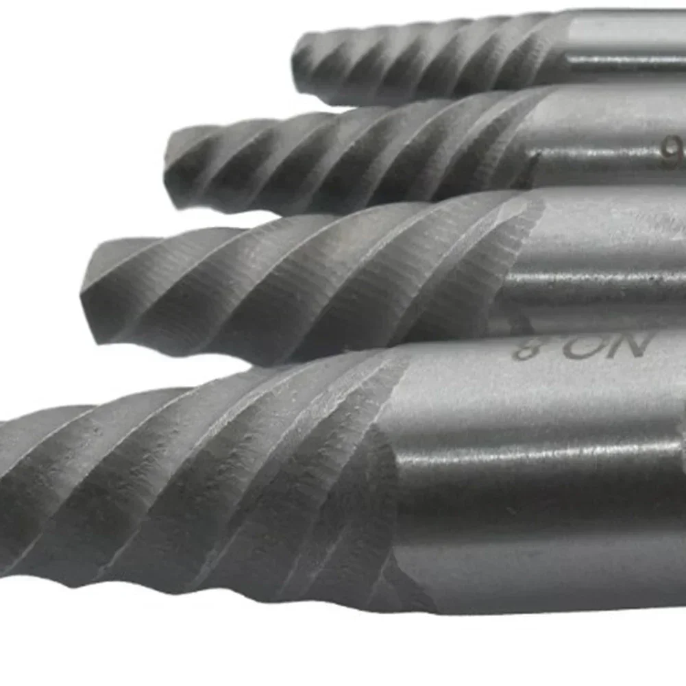 5/6/8Pcs Screw Extractor Metal Drill Bit Set Damaged Screws Remover Extractor Woodworking Tools Broken Bolt Water Pipe Extractor