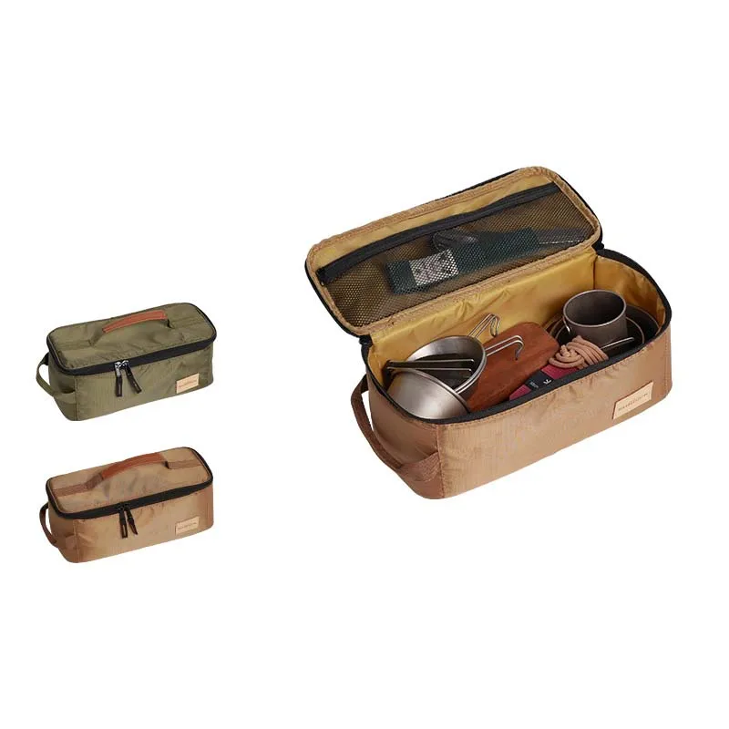 

Outdoor picnic tableware and cup storage bag Stove head gas cylinder storage bag Handheld sorting miscellaneous bag