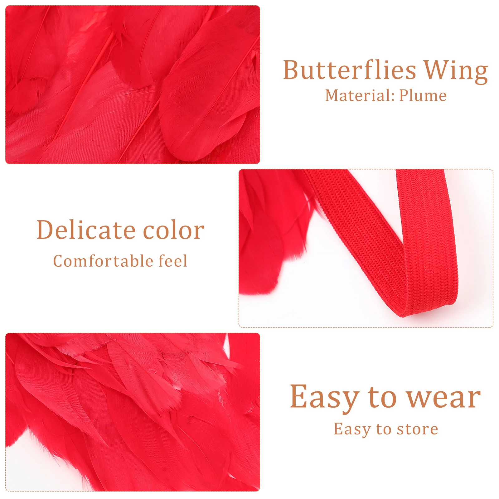 1Pcs Engel Flügel Langlebig Schöne Leistung Prop Party Fotografie Cosplay Kinder Plume Dekoration Fee Cosplay Prop