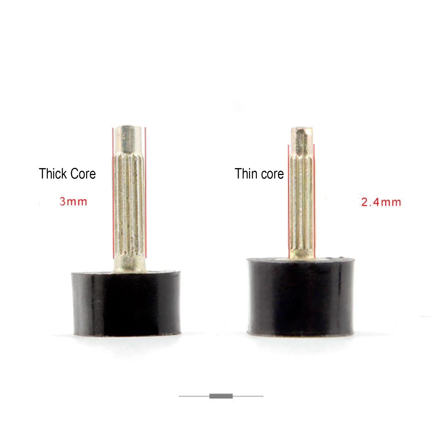 10/20pcs High Heel Repair Tips Pins Women Shoe Heel 2.4mm Core Stoppers Protect Tips Dowel Lifts Replacement Protector Accessory