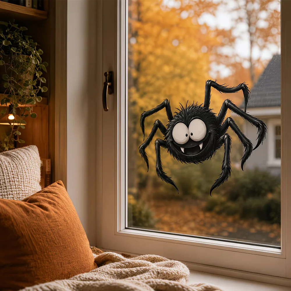 1pc Halloween Window Sticker,suitable for cabinet,glass doors,windows and wall decor,holiday decoration,freely DIY combinable