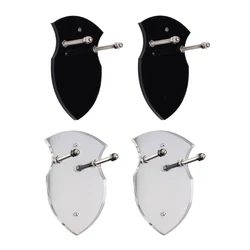 Set of 2 Modern Acrylic Wall Holder for Swords and Axes Vertical Showcase Rack Drop Shipping