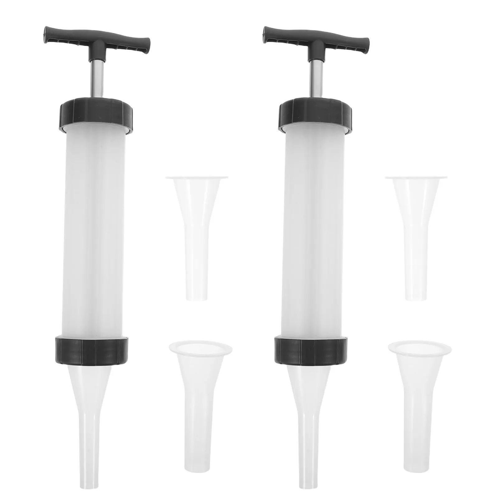 

2Sets Manual Sausage Stuffer Reusable Compact Kitchen Sausage Maker for Homemade Sausages Meatballs DIY Efficient Filling