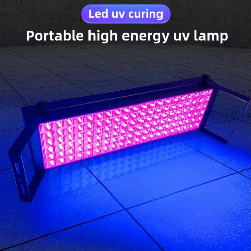 Portable Handheld UV Curing Lamp High Intensity LED Ultraviolet Light for Shadowless Glue Green Oil 3D Printing Resin
