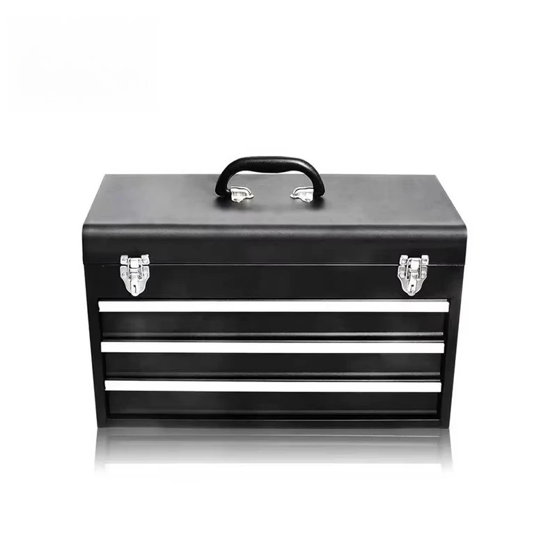 119PCS Four-Layer Iron Box Portable Auto Repair Hardware Tool Set with Drawers Multifunctional Waterproof
