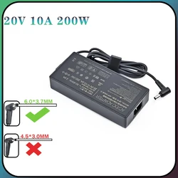 20V 10A 200W 6.0*3.7MM ADP-200JB D Laptop Adapter Charger For Asus TUF A17 FA706QM FA506QR ROG Zephyrus G15 GA503Q GA503