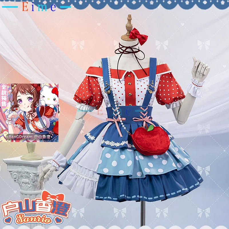 Toyama Kasumi Cosplay Costume Anime BanG Dream Sweety Dress Women Cute Outfits Halloween Uniforms Fancy Party Suits Custom Made