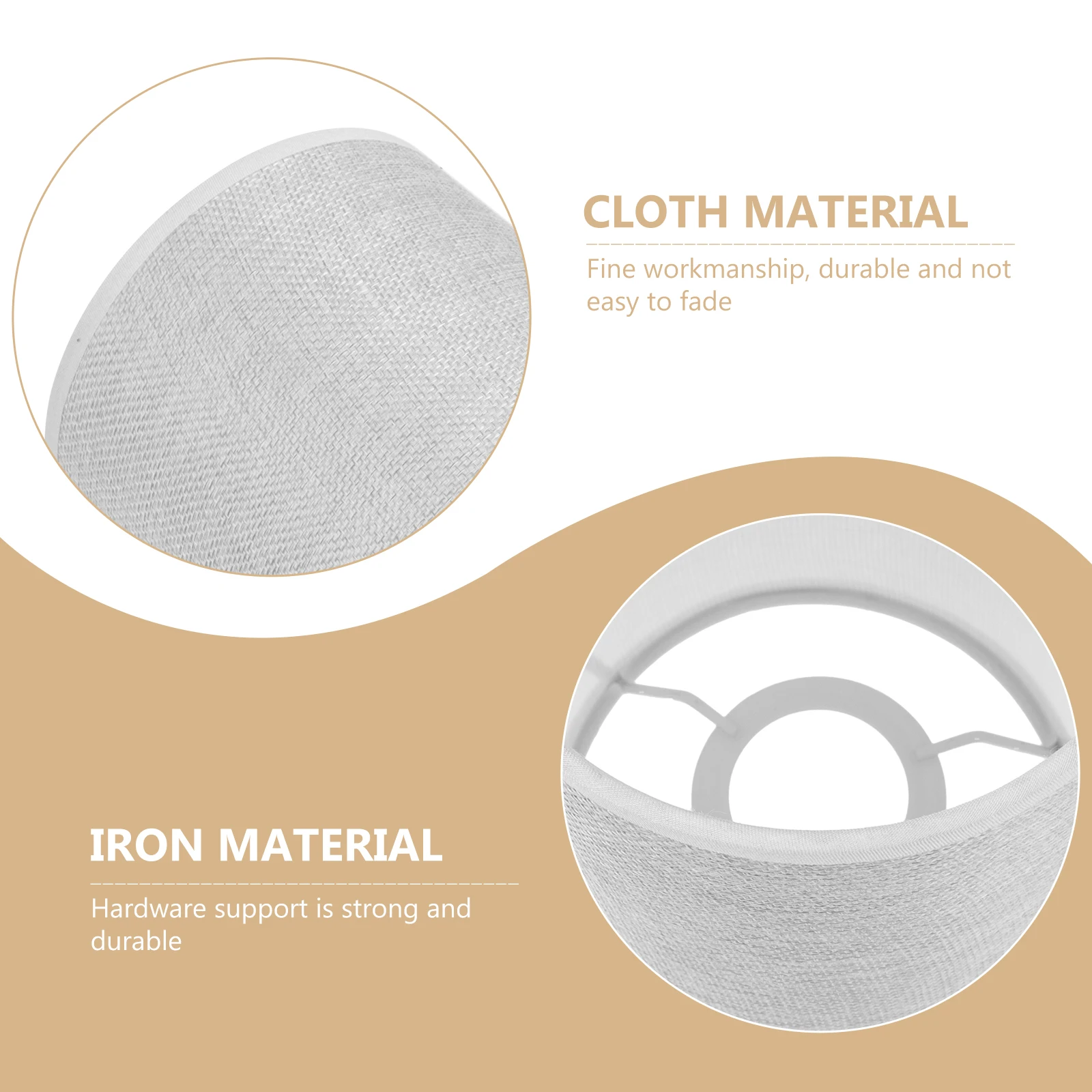 

1pc Cloth Lampshade Modern Durable Light Cover For Ceiling Wall Floor Table Desk Lamp Home Decor Lighting Accessory