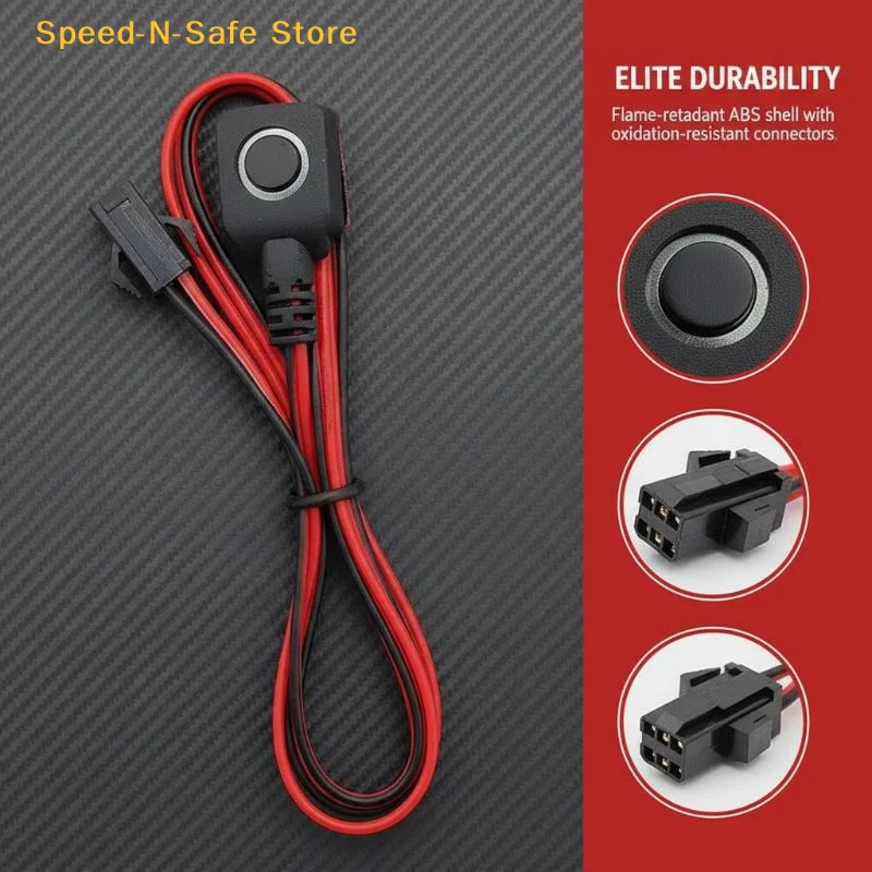 2PCS Automotive Security Alarm Switch Button Plastic Emergency Panic Push Switch For Car Safety System
