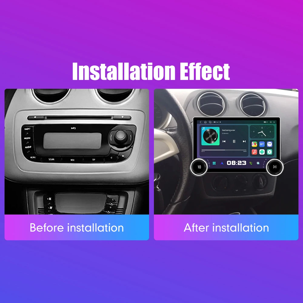 

11.8 Inch 2K Double Knobs 2 Din Car Radio For Honda Ibiza 2008-2015 Car Radio DVD Multimedia Video Player Android Auto Carplay