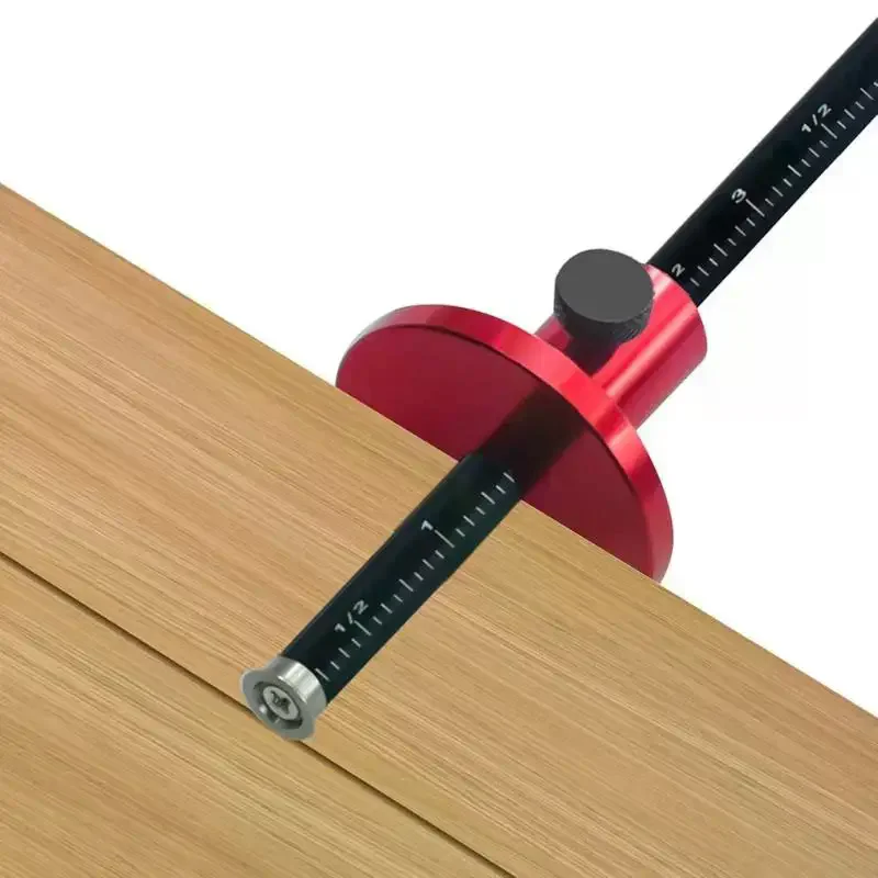 European Wheel Marking Gauge Aluminum Alloy Scriber Woodworking Mortise Parallel Scribing Tool Woodworking Scriber