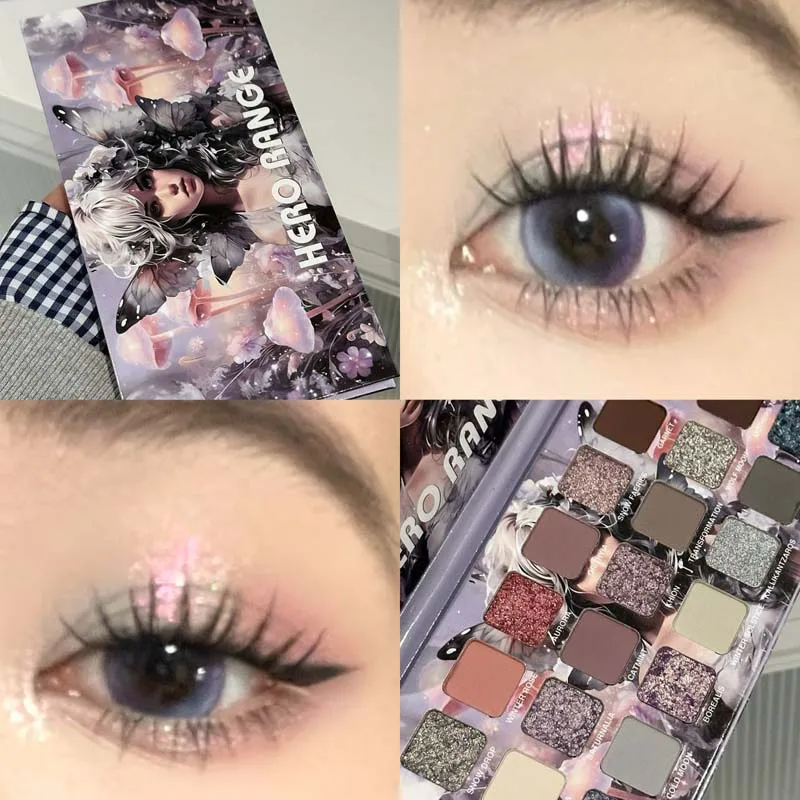 21-Color Chameleon Flashing Eyeshadow Palette Cold Moon Multi-functional Matte Shimmer Glitter Pigments Long-lasting Makeup