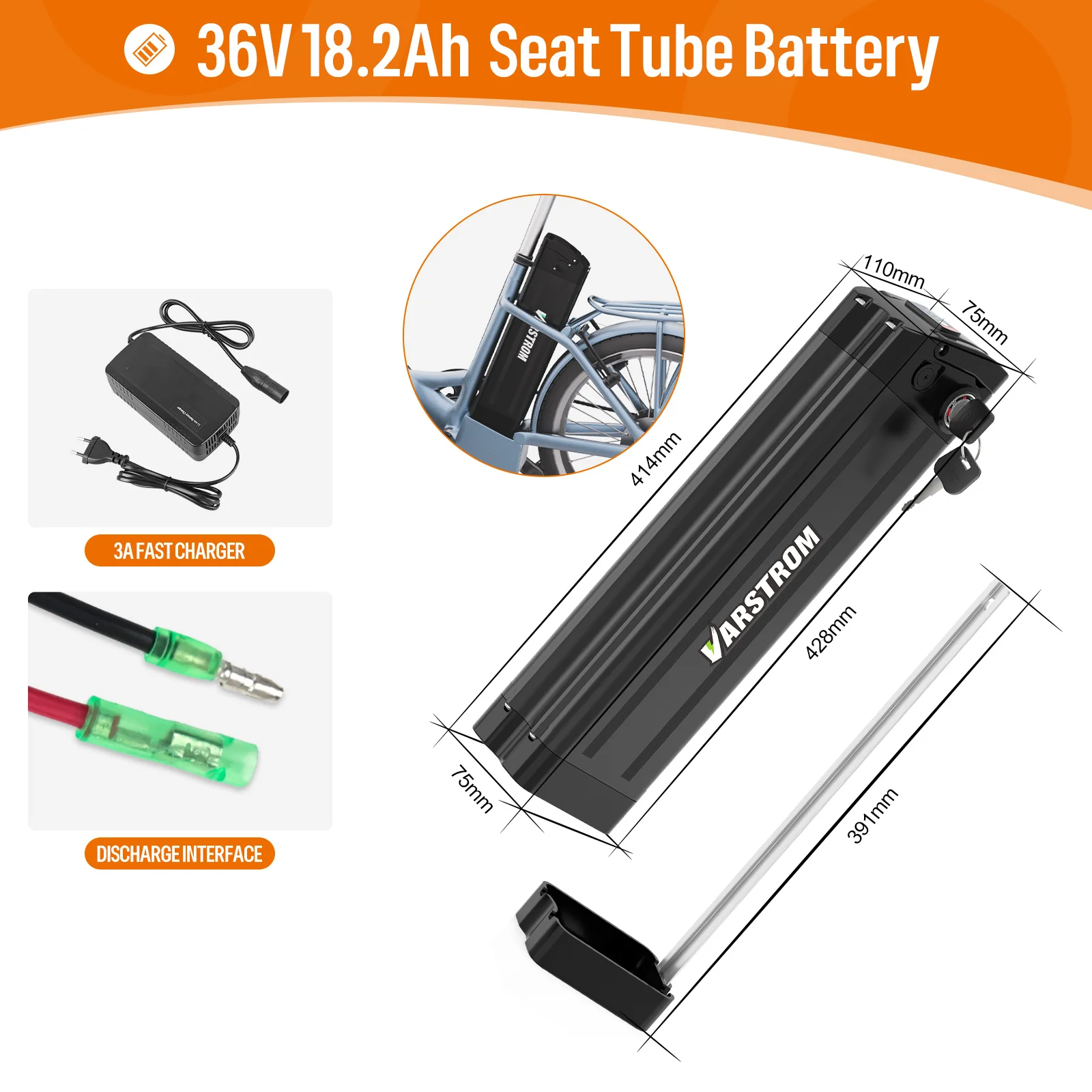 Originele Eboat Batterij 48V 52V 36V Hailong 30a Bms Elektrische Cyclus Downtube Lithiumbatterij Voor 1000W 500W W W 250 Motor