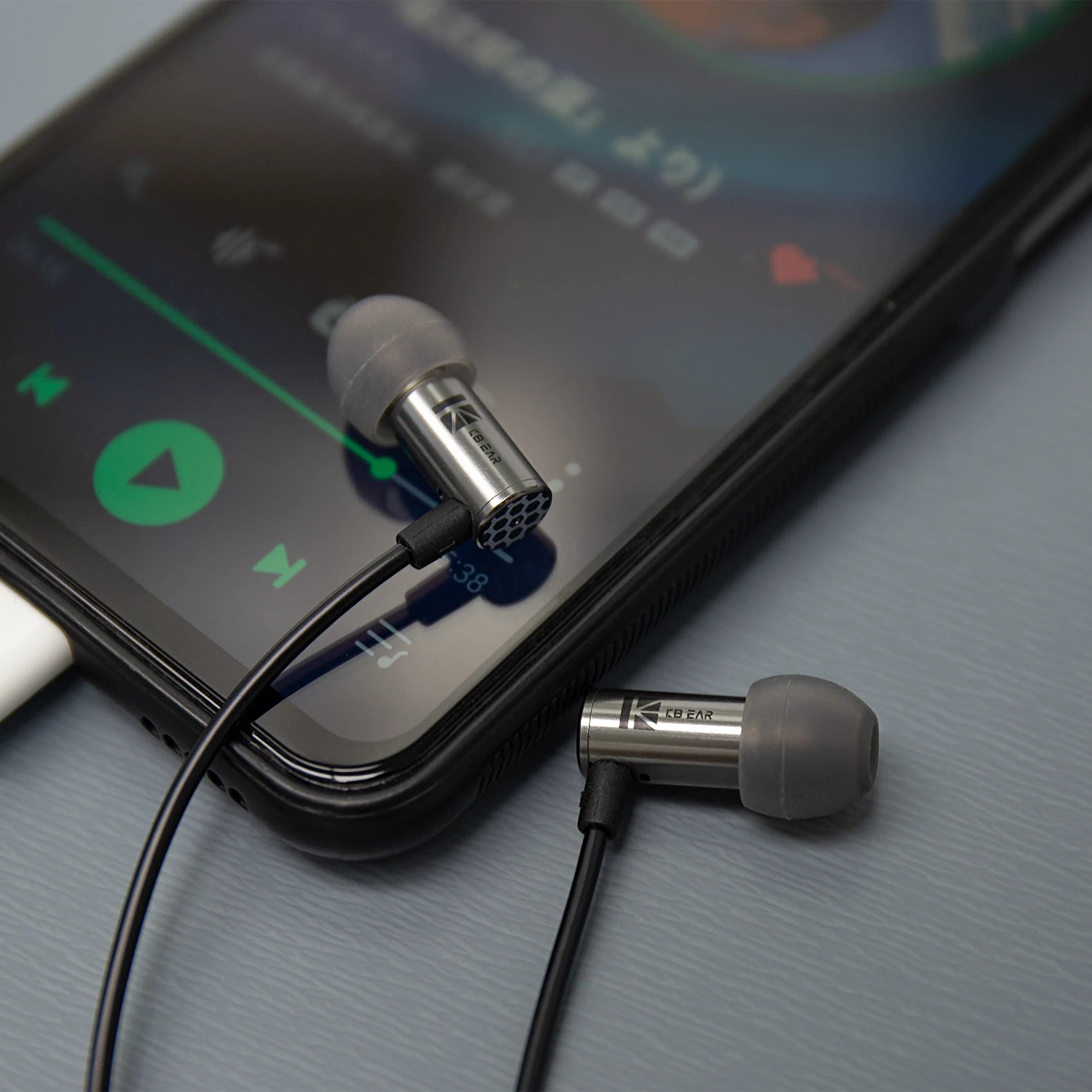 KBEAR-سماعة أذن صغيرة Q ، عزل الضوضاء ، سماعة رأس خفيفة الوزن ، سماعات أذن سلكية للنوم ، غشاء 6 form مركب ، KS1 IEM