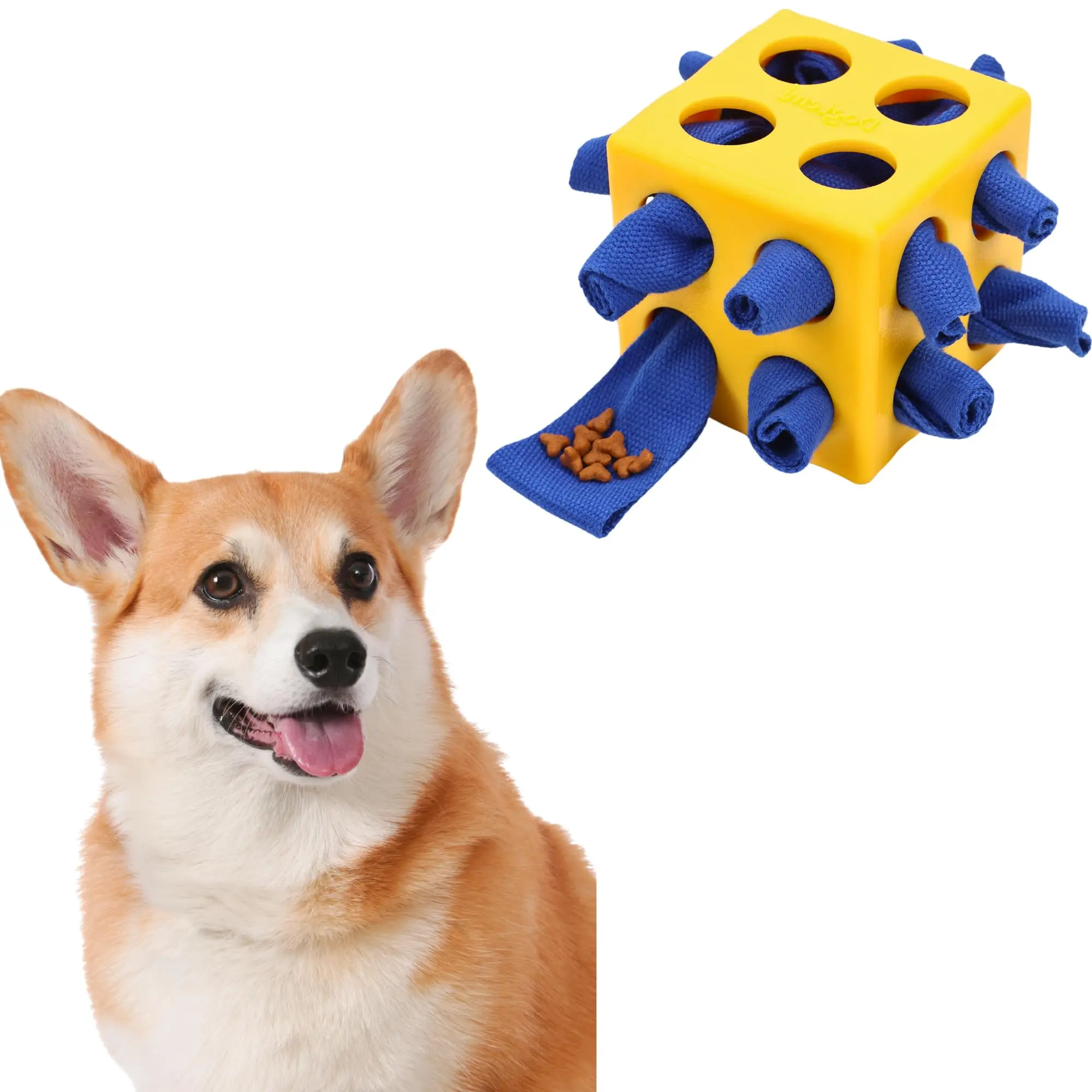 

Unbreakable Dog Enrichment Puzzle Toy, Interactive Snuffle Ball for Dogs, Encourage, Stimulation Food, Foraging Skill Toys