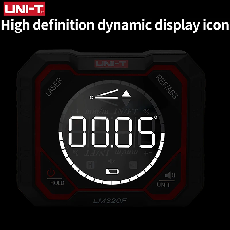 UNI-T Digital Angle Meter LM320D LM320E Protractor Magnetic Inclinometer Goniometer Electronic Angle Finder Measuring Tools