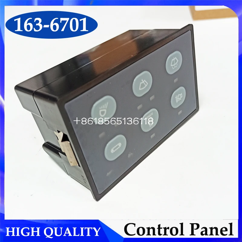 E320C E312C Excavator Head Lamp Wiper Controller 163-6701 1636701 Wiper Control Panel