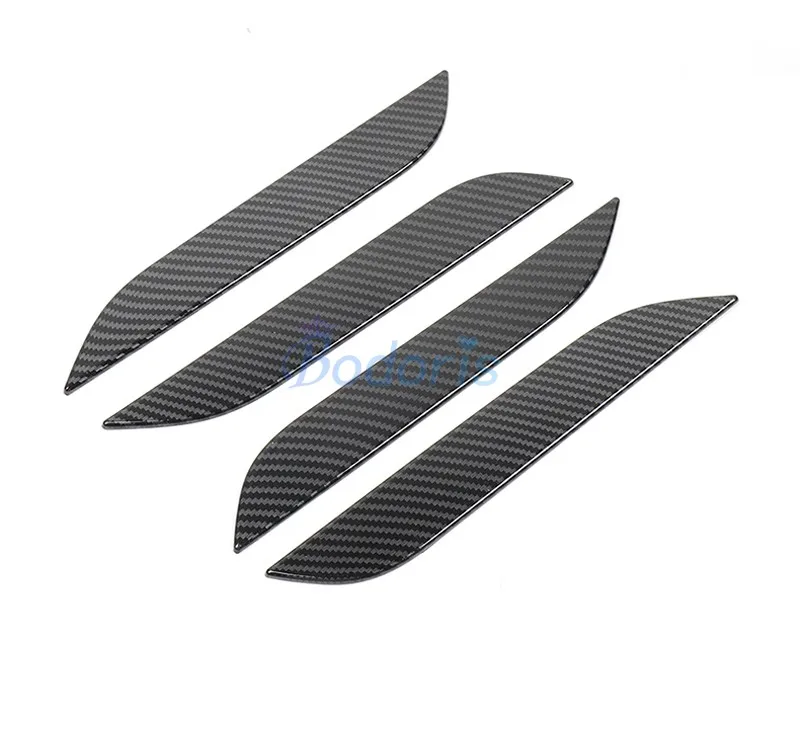 Door Handle Cover For Tesla Model S 2014-2019 Grab Garnish Moulding Sticker Panel Carbon Fiber Color Car Styling Accessories