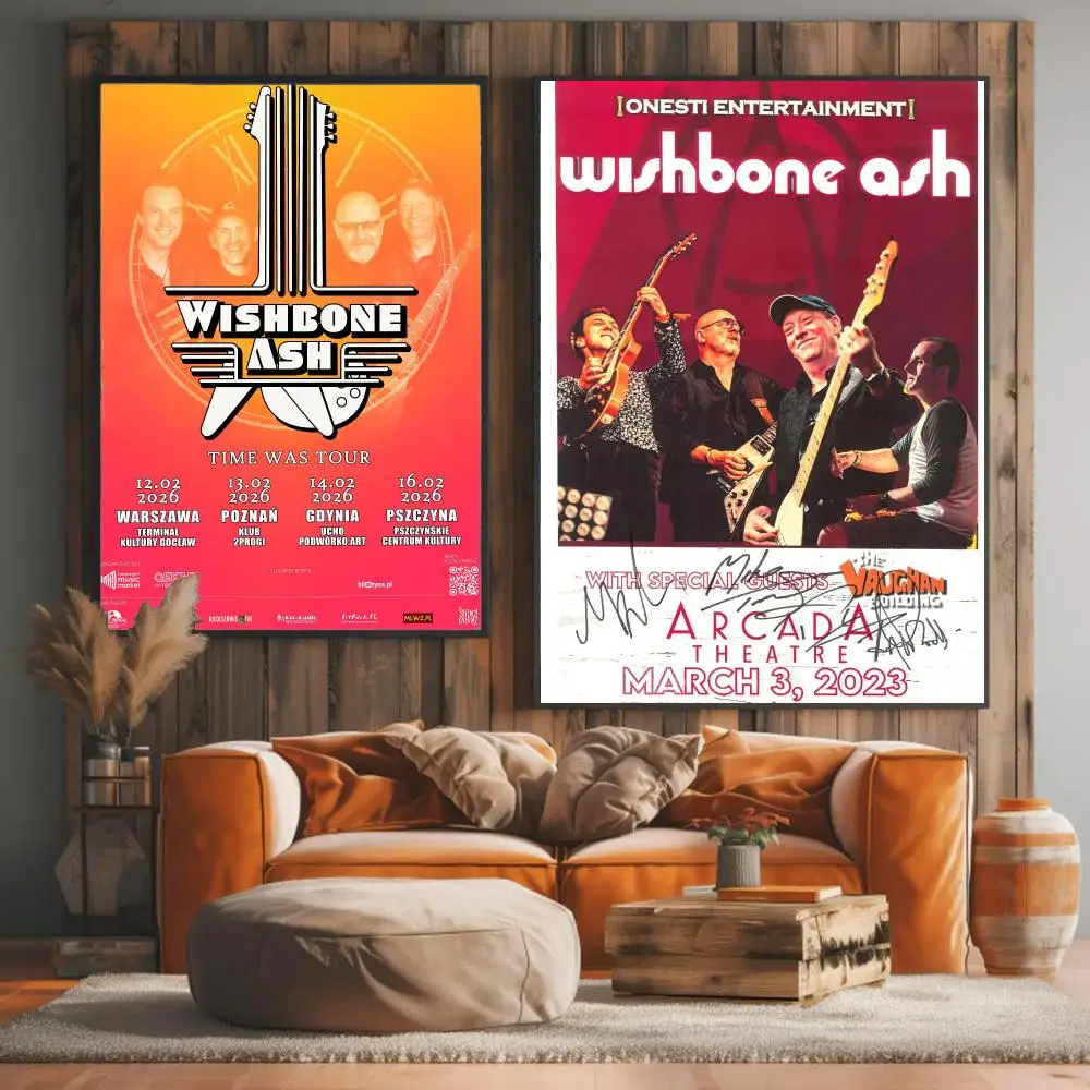 band W-Wishbone Ash-H Painting Calligraphy Artwork for Living Room Bedroom Office Home Decor