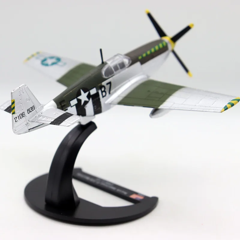 

1/72 US P-51B Mustang 1944 WW2 Fighter Model Alloy Finished Aircraft North American Military Collection Special Price In Stock