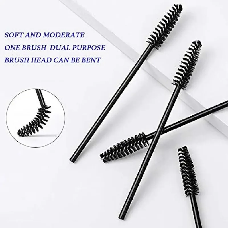 50PCS Wimpern Pinsel Einweg Wimpern Verlängerung Pinsel für Wimpern Reinigung Mascara Wands Applikator Lippen Pinsel Make-Up-Tool