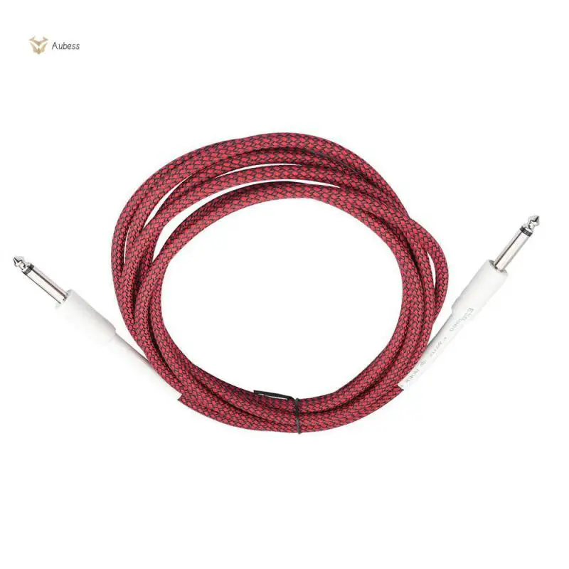 6.35mm Audio Cable Durable Construction Plug And Play Male To Male Electric Guitar Audio Cable Enhanced Noise Reduction Ts Cable