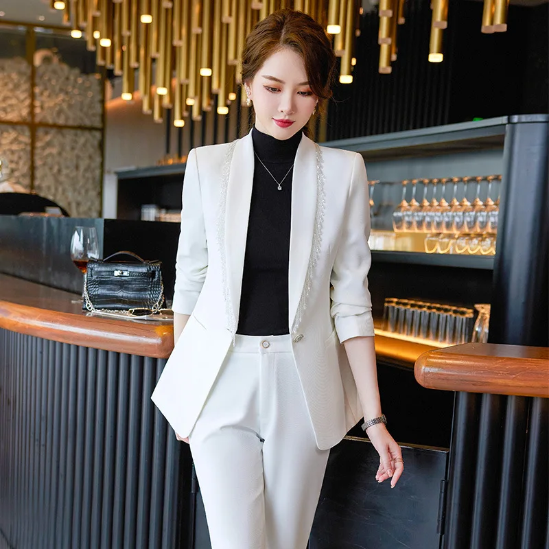 2023 Autumn and Winter Career Apparel Suit Women's Fashion Temperament Goddess Style Workplace Business Manager Bank Overalls