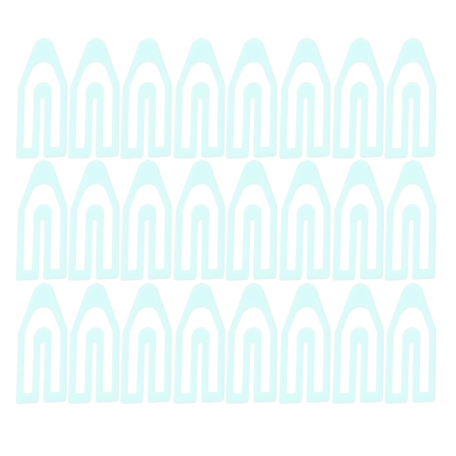 

60pcs Small Paper Clips Unique Shaped Bookmark Flexible Multi-Function For Office Document File Decorative Plastic Clip