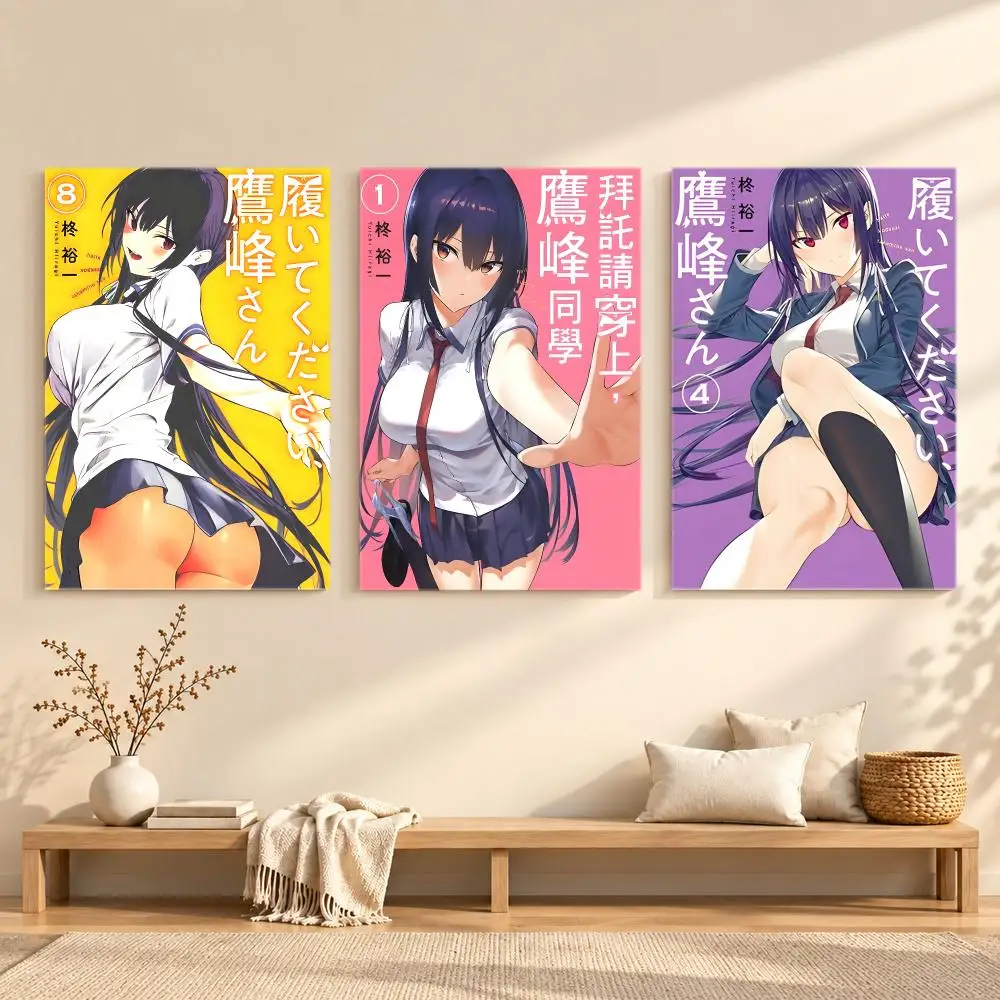 Manga Comedy P-Please Put Them On Takamine-San Poster Series Print Unframed Aesthetic Wall Decor Gift Living Room Bedroom
