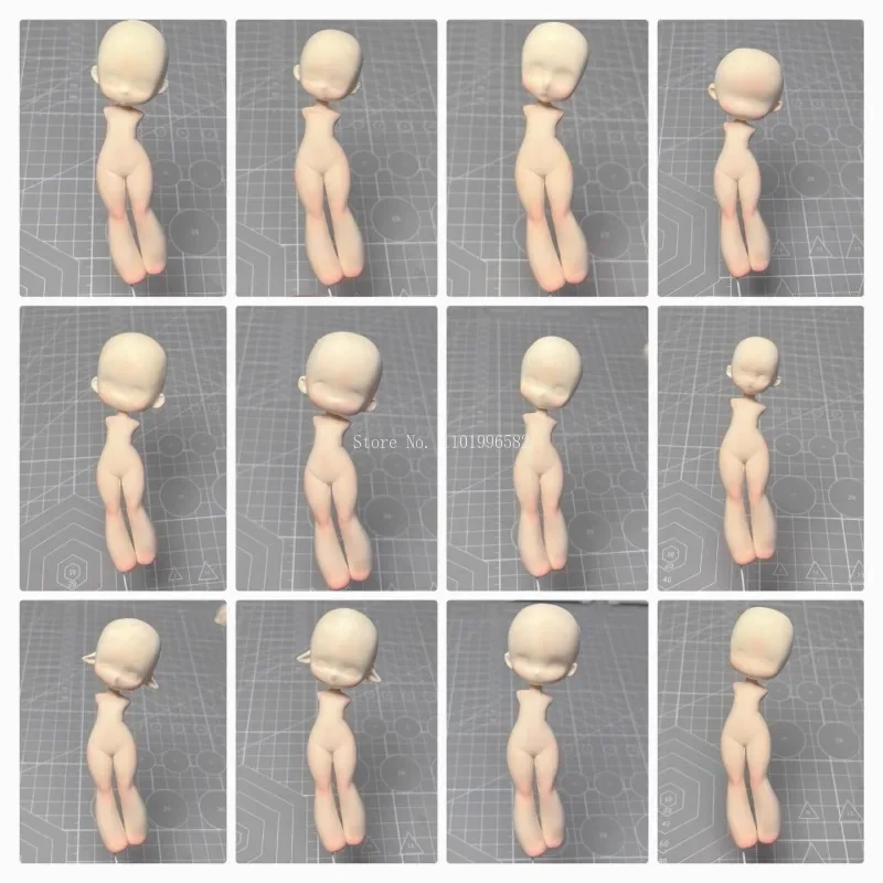 Super Light Clay Q Version Cartoon Doll Cute Body Silicone Mold DIY Polymer Clay Animation Character Body Contour Making Tools