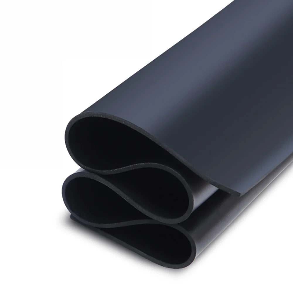 Replacement Black Rubber Insulation Sheet 200 500mm Square Anti Slip Abrasion Proof Machinery Instrument Anti Vibration Base Pad