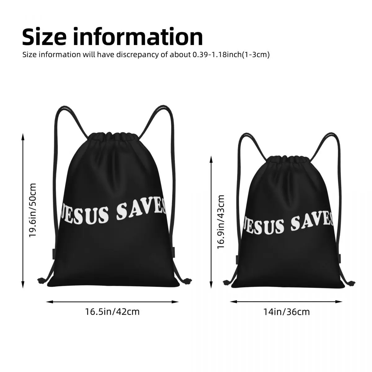 Christian Jesus Redt Trekkoord Tassen Sport Rugzak Gym Sackpack Christ Religie String Tassen Voor Yoga