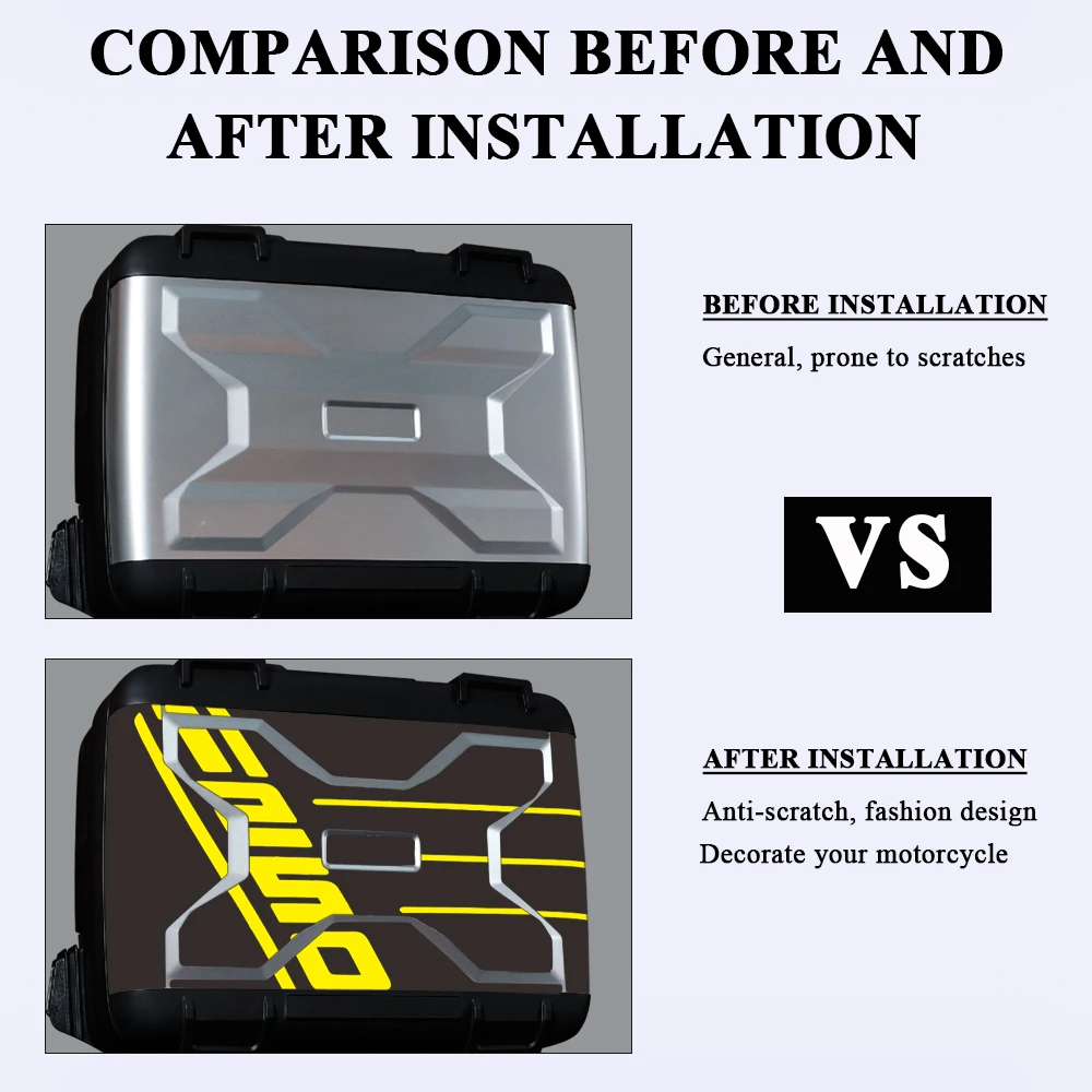 For BMW R1250GS R 1250 GS 1250GS 40 Years Option 719 2019-2024 Motorcycle Side Boxes Sticker Fashion Motorbike Decal Accessories