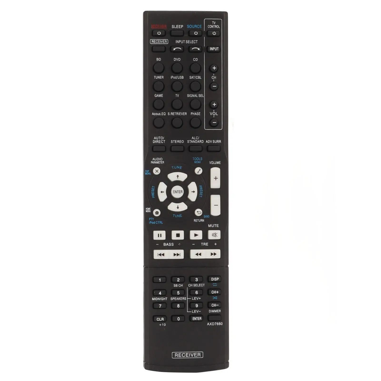 AXD7660 Remote Control for pioneer VSX-522K AV Receiver | Home Theater Replacement Remote