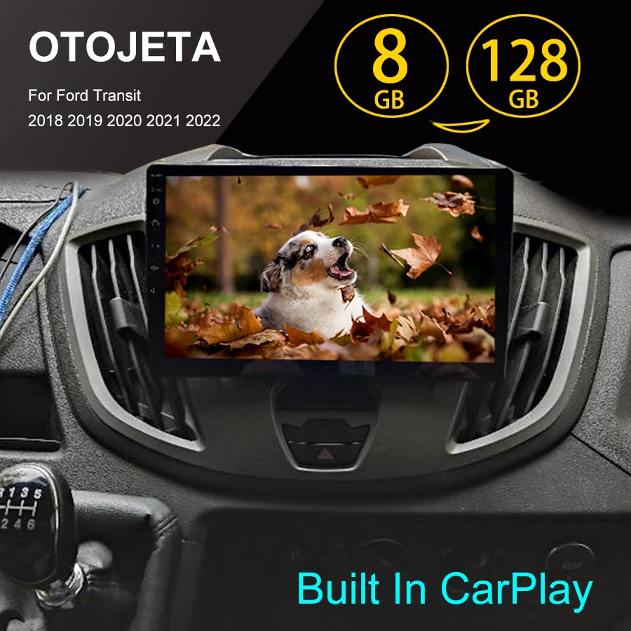 Android 13 Car Video Player GPS For Ford Transit 2018 Ford Challenger Radio Multimedia Autoradio CARPLAY 2DIN 10.1INCH SCREEN