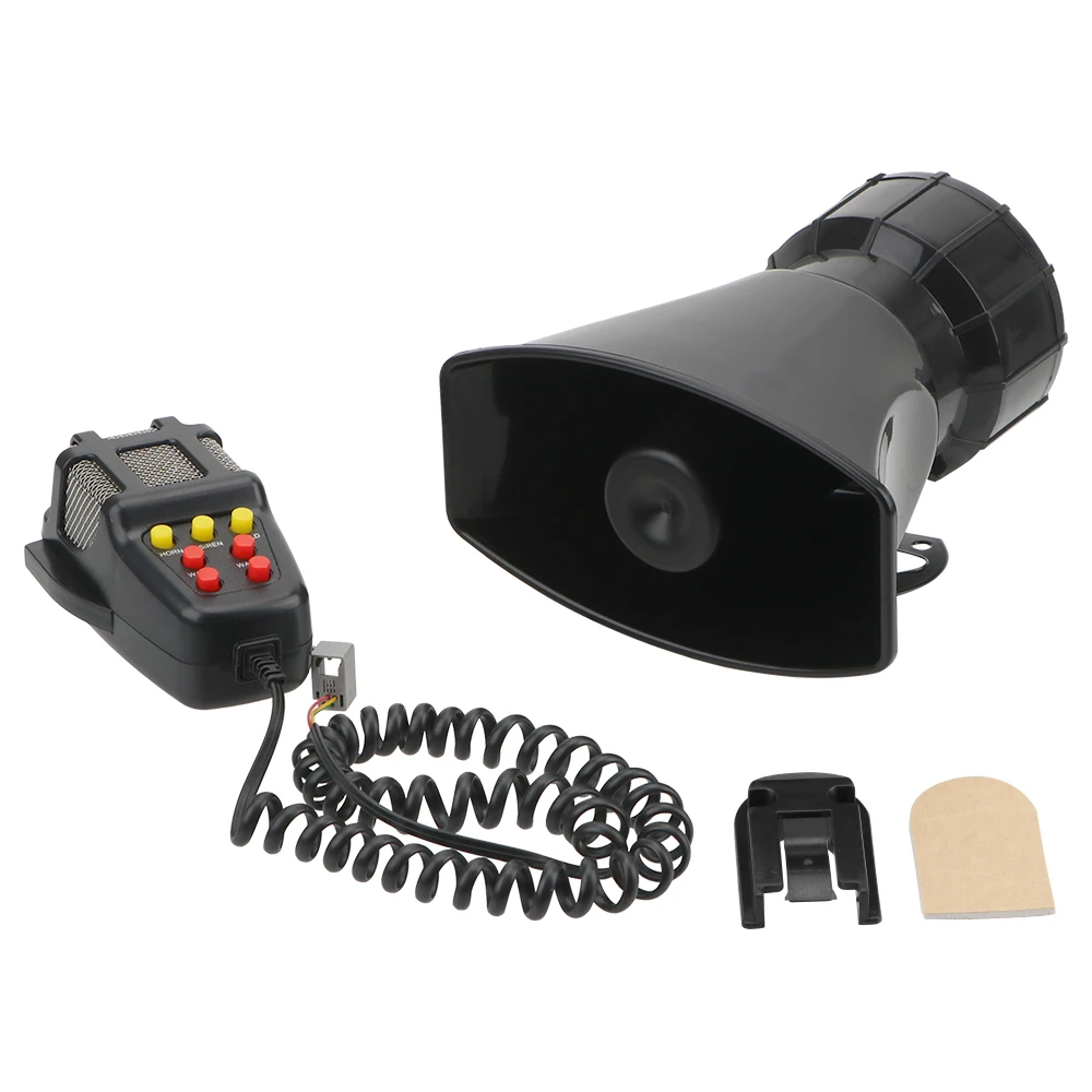 Polizeisirene, Lufthupe, Megaphon, Klanglautsprecher, laute Autohupe, Mikrofon, PA-System, Notfallverstärker, Hupe, 12 V, 100 W, Auto-Warnalarm