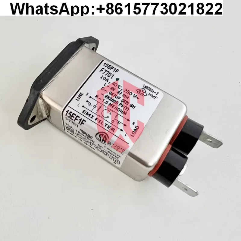 

15EF1F F7701 оригинальный, фильтр, модуль впуска мощности TE/Corcom