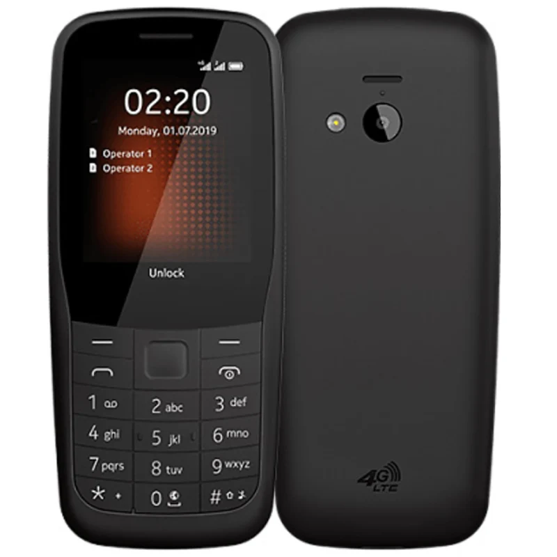 Original 220 4G Unlocked Mobile Cell Phone Dual SIM 2.4