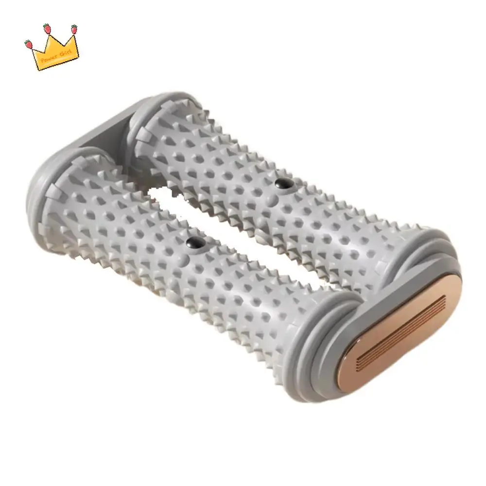 

Double Row Roller Foot Massage Roller Ergonomic Shape Manual Control Foot Relaxation Tool Medium Firmness Non-slip