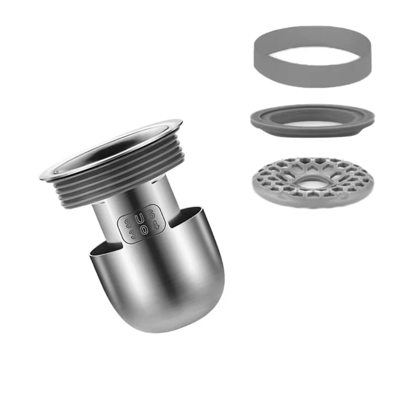 Corrosion Proof Floor Drain Plug Stainless Steel Plug for Bathrooms Kitchens Dropship