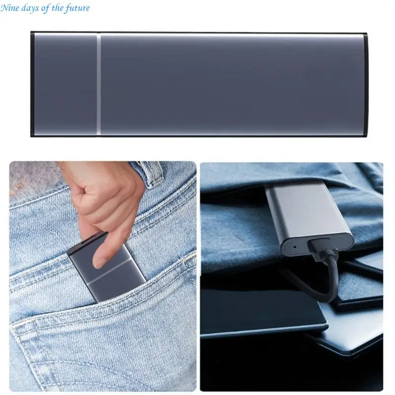 Durability External Drive Enclosure USB3 1 Interfaces for M.2 Solid Disk Device E65A